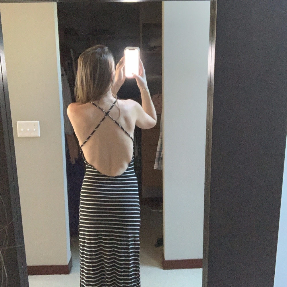 Silence + Noise sexy no back stretch dress